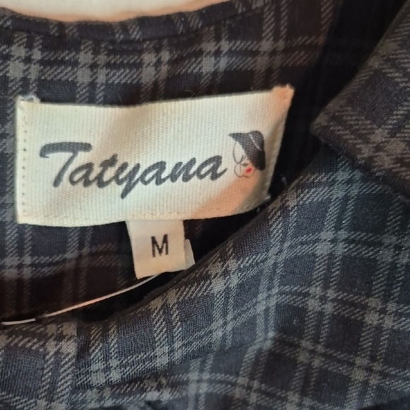 Tatyana Black Checkered Dress - Picture 4 of 15